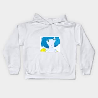 Ukraine in anime Kids Hoodie